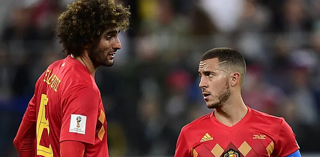 Marouane Fellaini et Eden Hazard de nouveau réunis